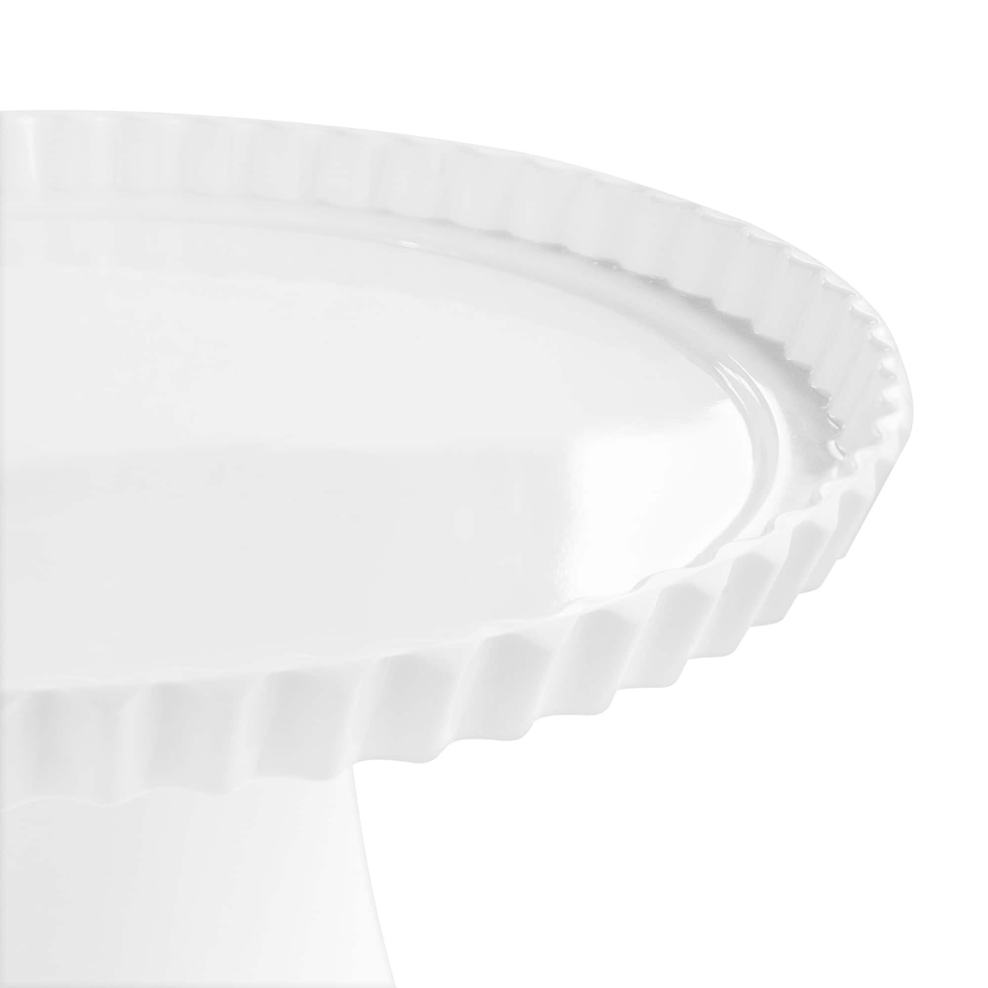 6 Pack: 10" White Melamine Cake Stand by Makery®